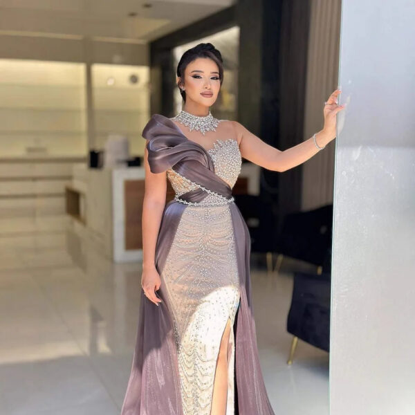 Nove Dress Beaded Arabic Evening Dress - Style LA72769 1 - Nove Dress
