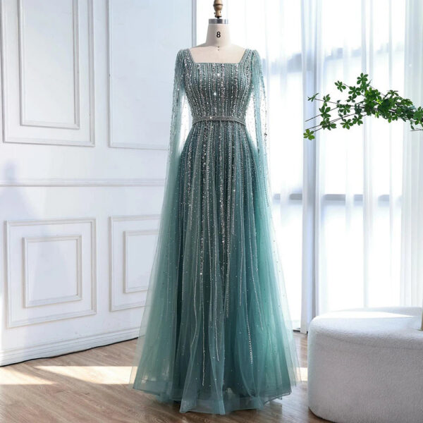 Nove Dress Beaded Arabic Evening Dress - Style LA73188 1 - Nove Dress