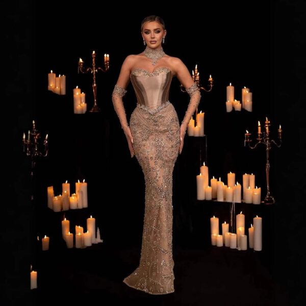 Nove Dress Beaded Evening Dress - Style LA72929 1 - Nove Dress