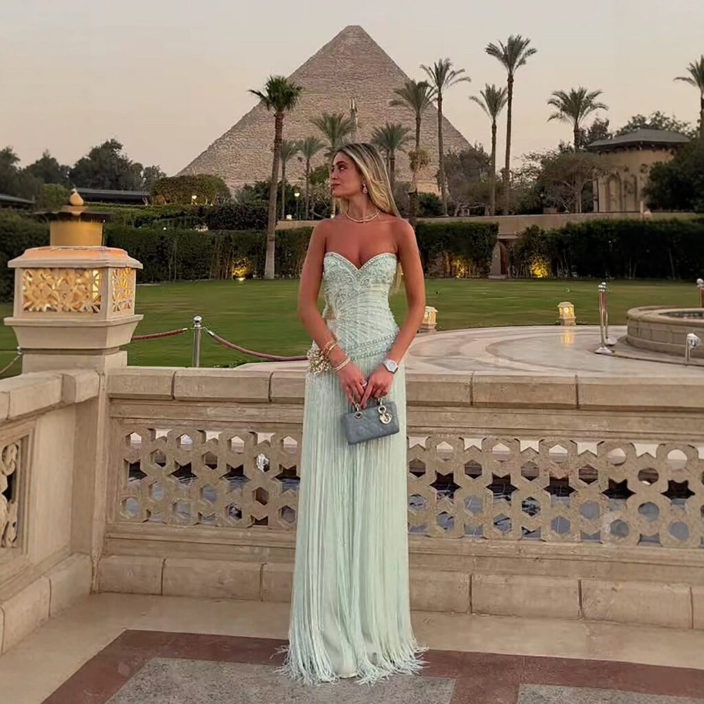 Nove Dress Beaded Evening Dress - Style