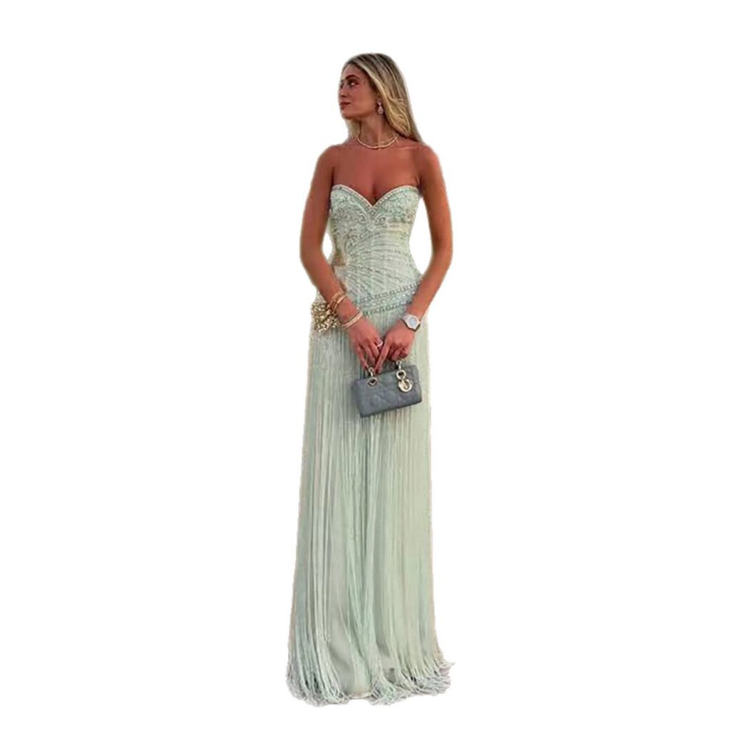 Nove Dress Beaded Evening Dress - Style