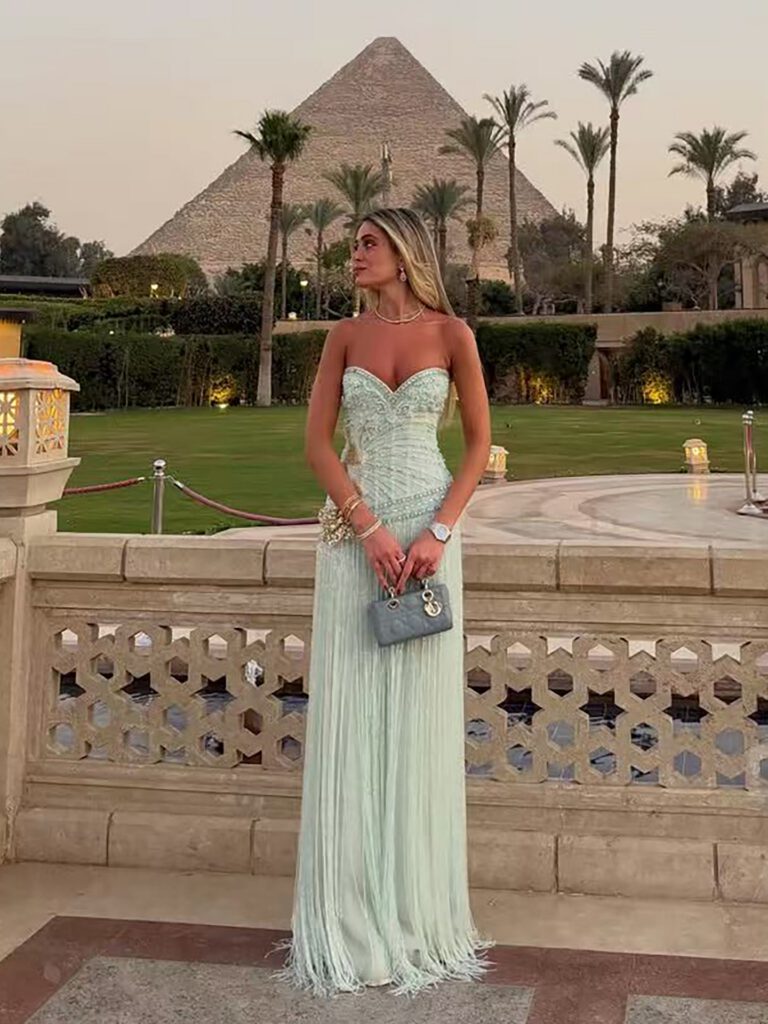 Nove Dress Beaded Evening Dress - Style