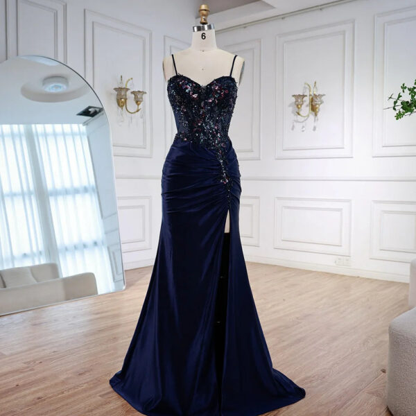 Nove Dress Beaded Lace Satin Prom Evening Dress 1 - Nove Dress