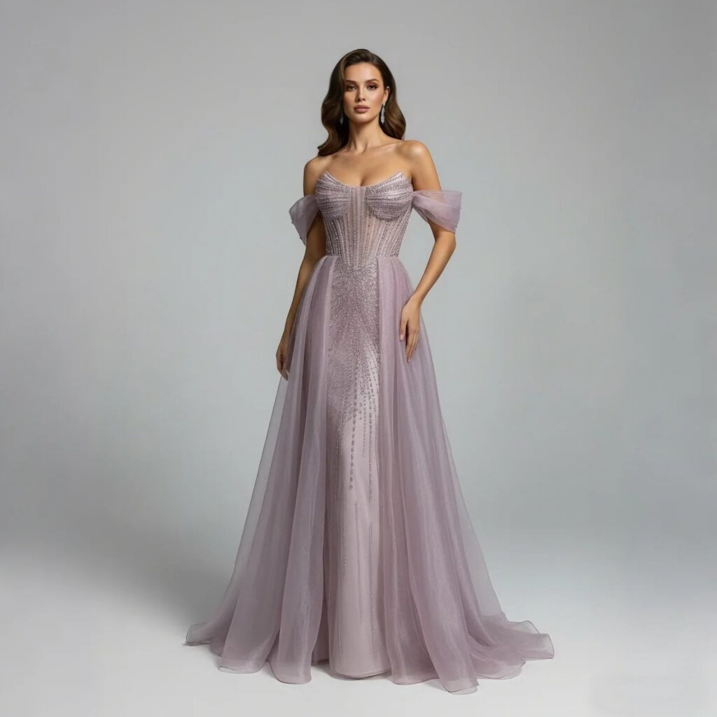 Nove Dress Beaded Mermaid Arabic Evening Dress