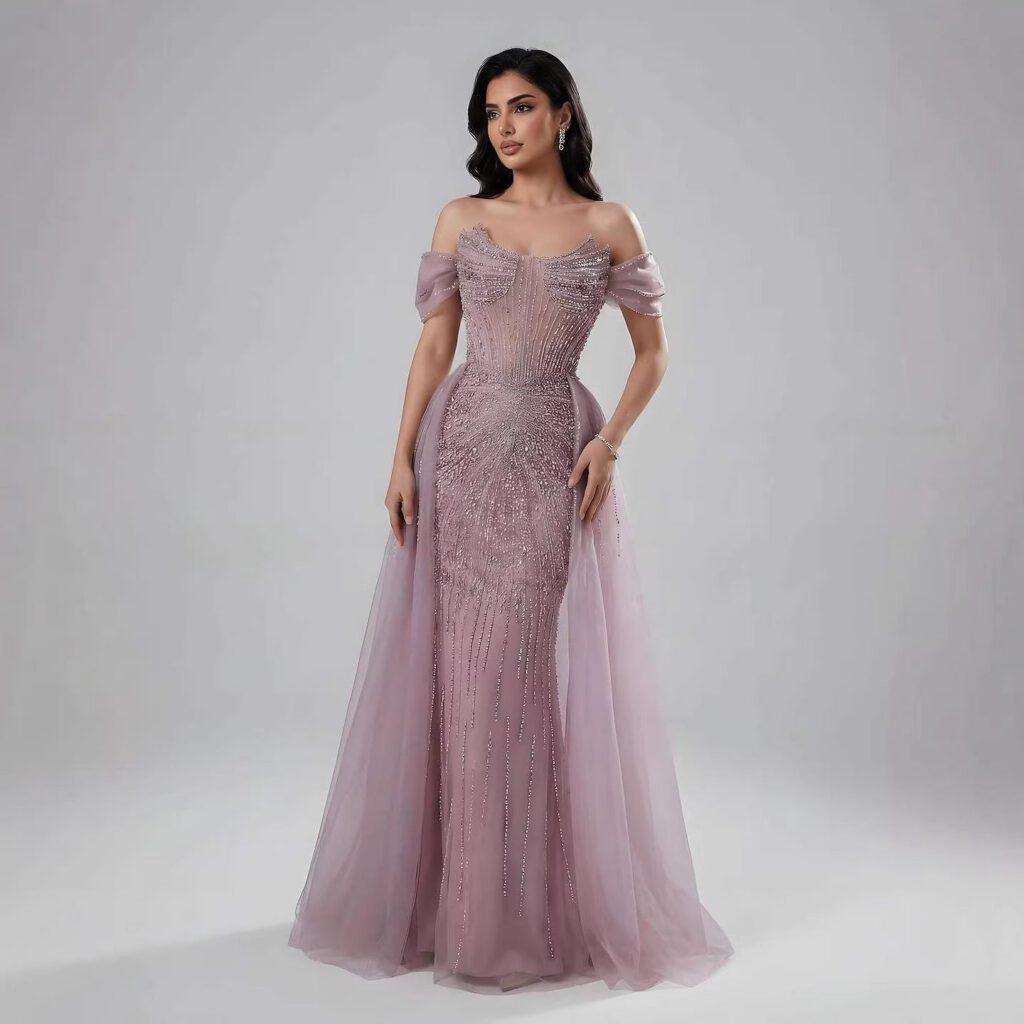 Nove Dress Beaded Mermaid Arabic Evening Dress