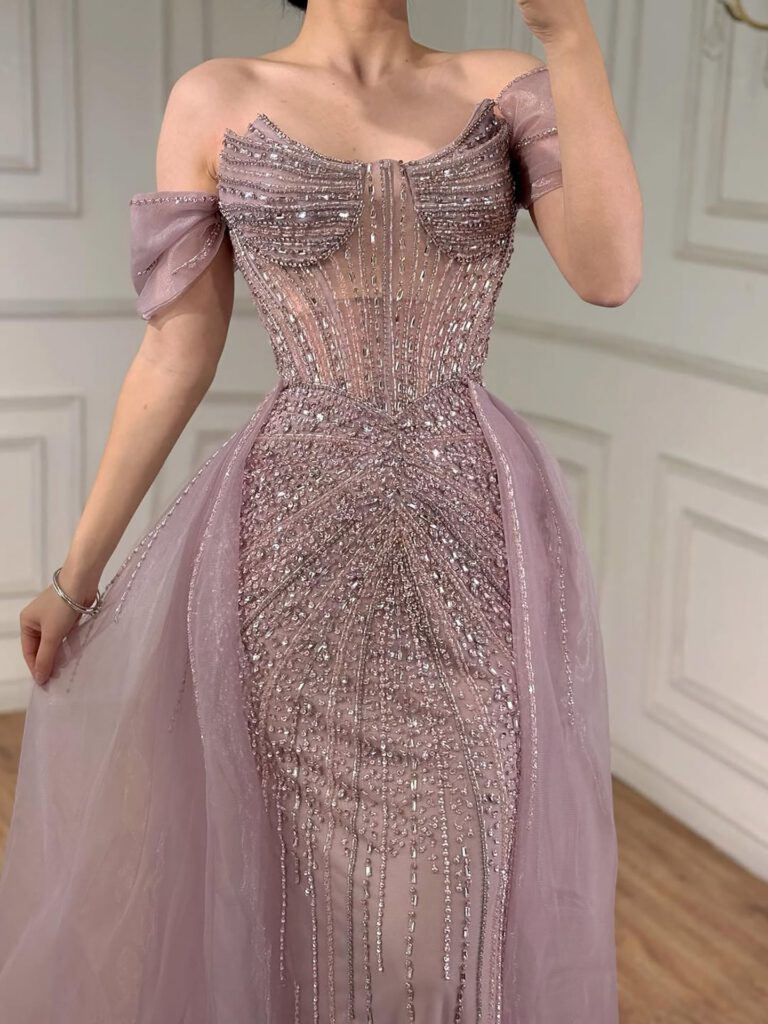 Nove Dress Beaded Mermaid Arabic Evening Dress