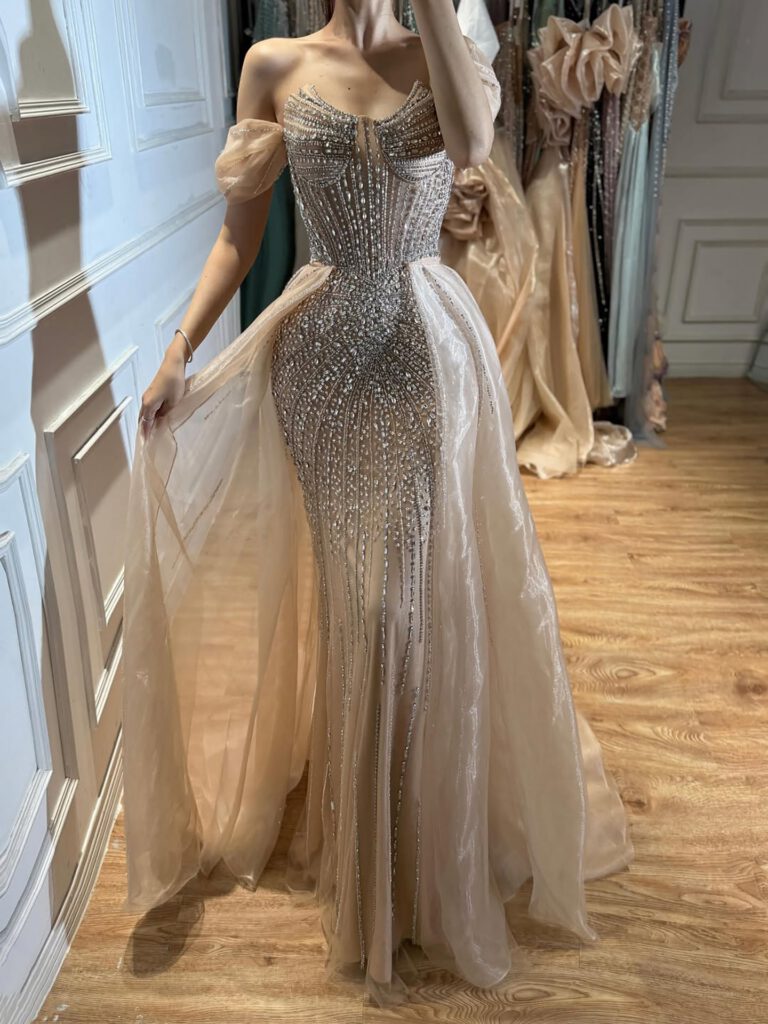 Nove Dress Beaded Mermaid Arabic Evening Dress