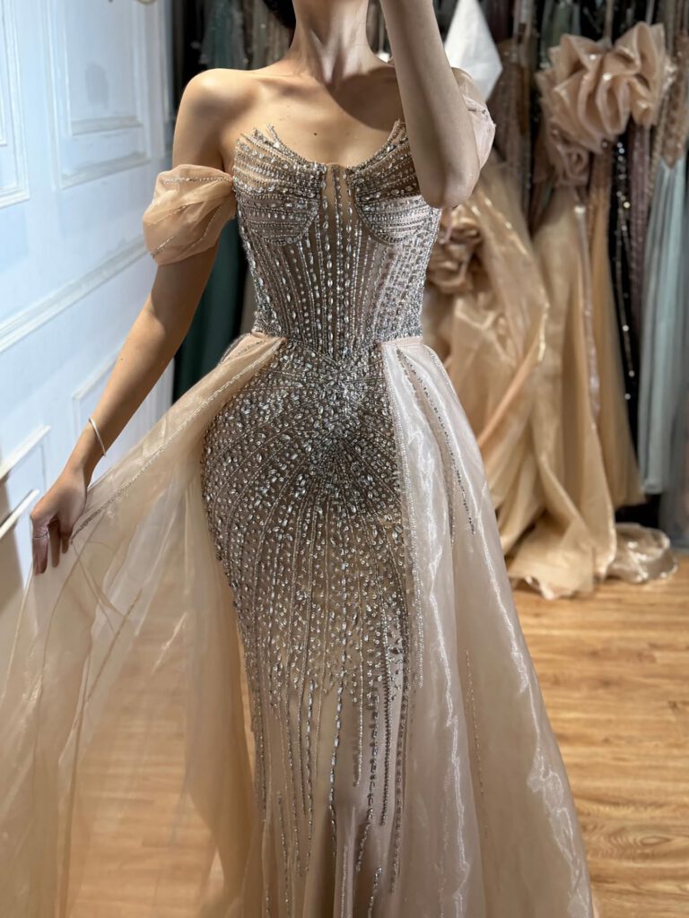 Nove Dress Beaded Mermaid Arabic Evening Dress