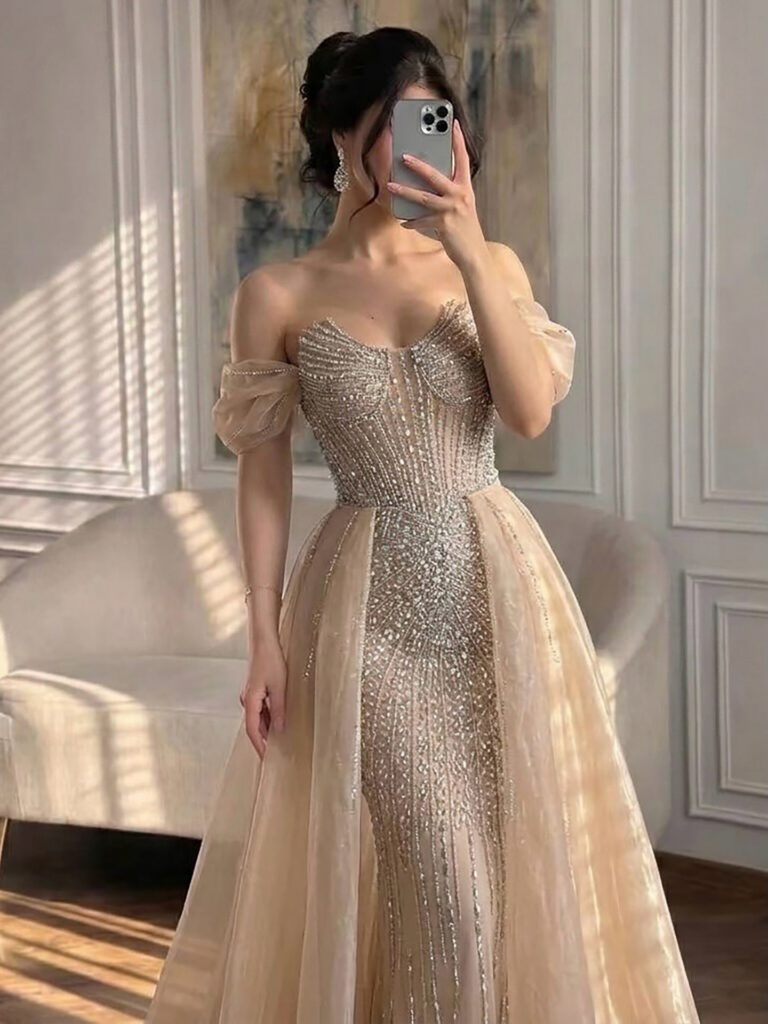 Nove Dress Beaded Mermaid Arabic Evening Dress