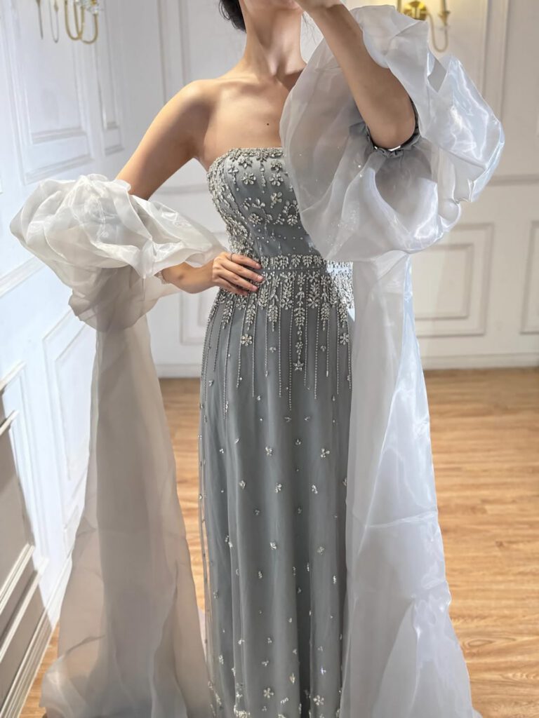 Nove Dress zwart avondjurk in Arabische stijl