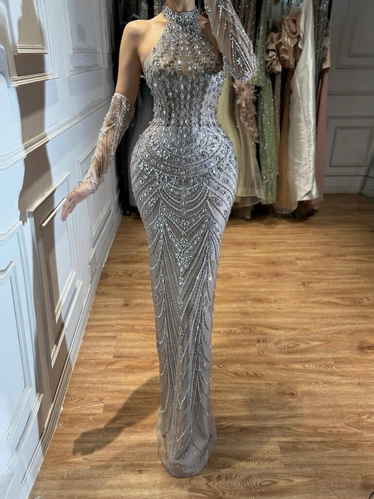 Nove Dress Blue Evening Dress - Style