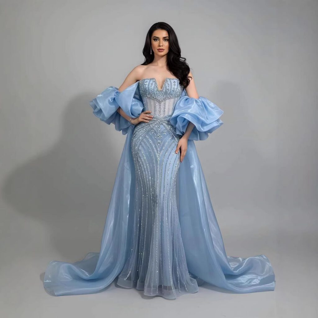 Nove Dress Blue Evening Dress - Style