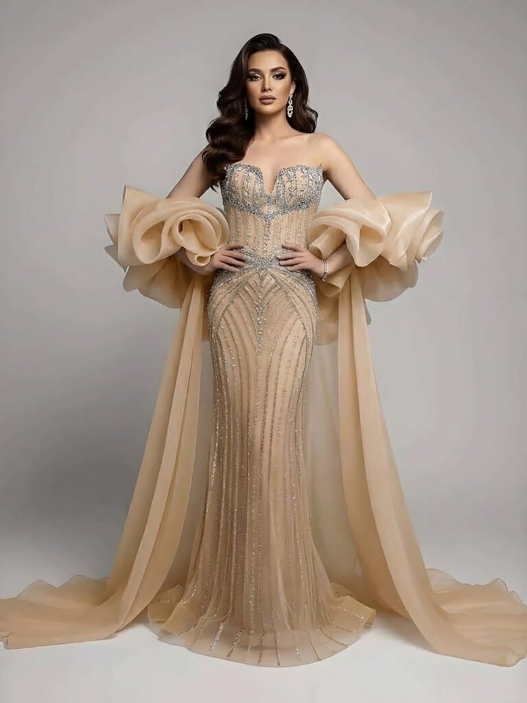 Nove Dress Blue Evening Dress - Style