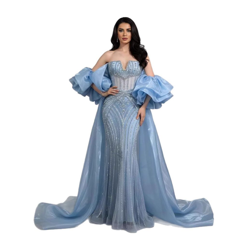 Nove Dress Blue Evening Dress - Style