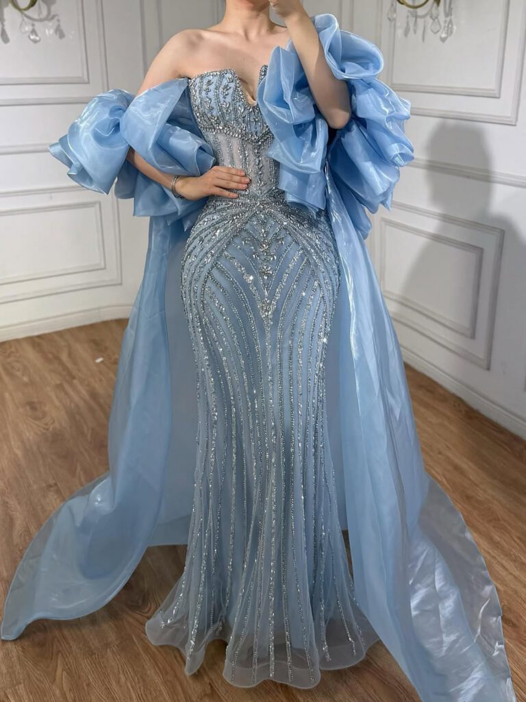 Nove Dress Blue Evening Dress - Style
