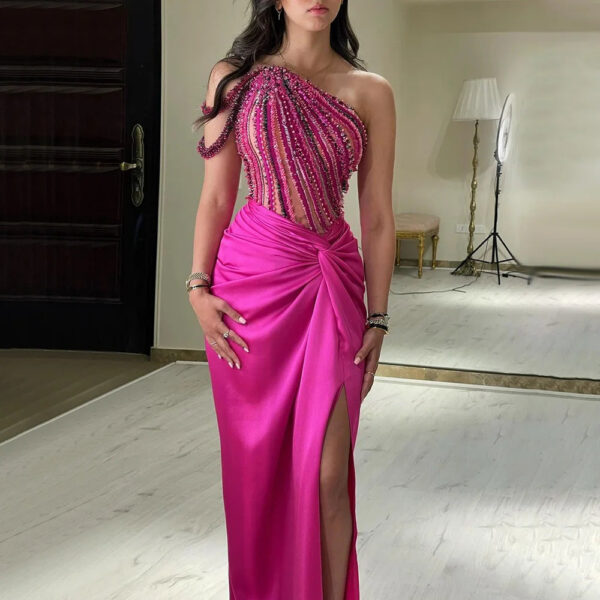 Nove Dress Fuchsia Arabic Evening Dress 1 - Nove Dress