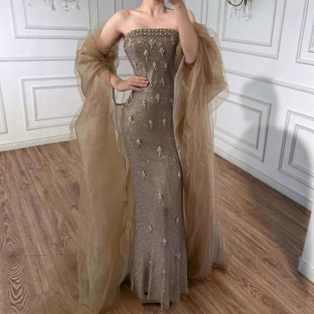 Nove Dress Gold Mermaid Evening Dress