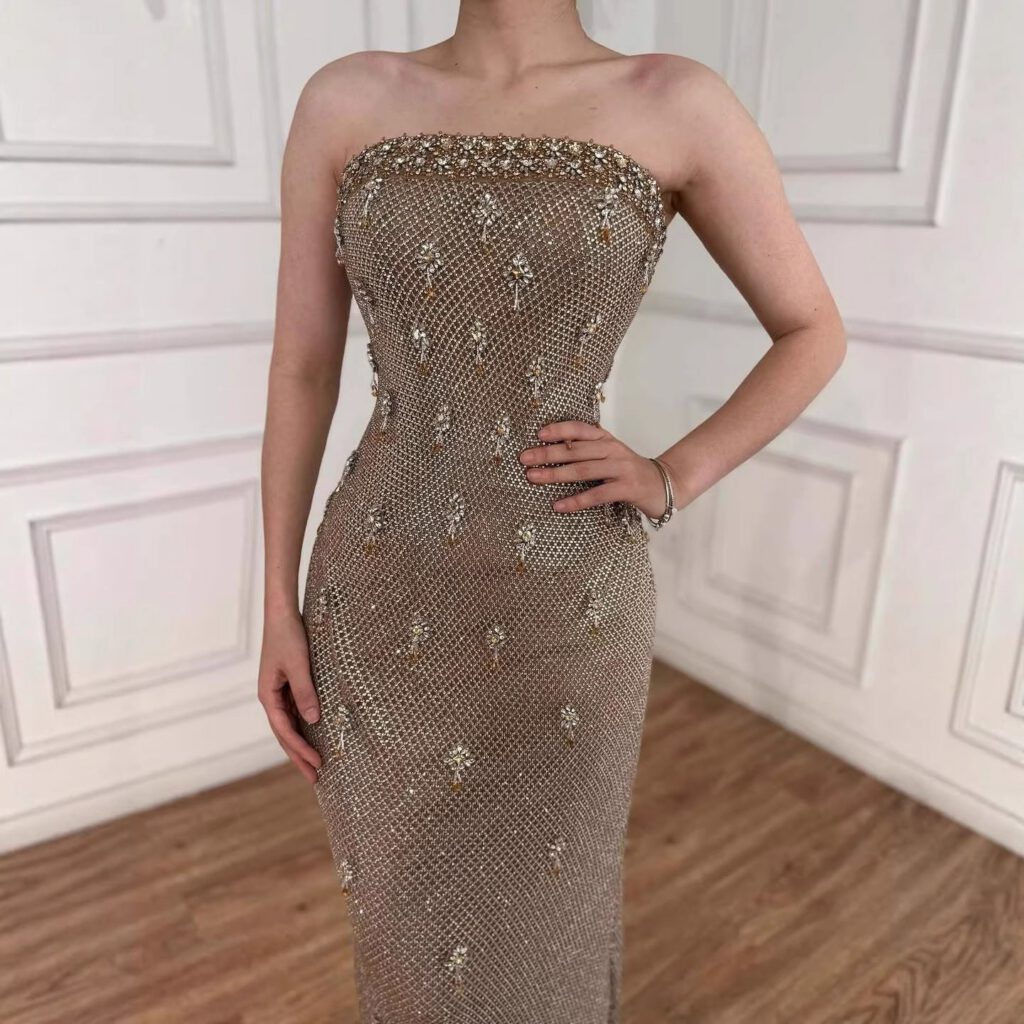 Nove Dress Gold Mermaid Evening Dress
