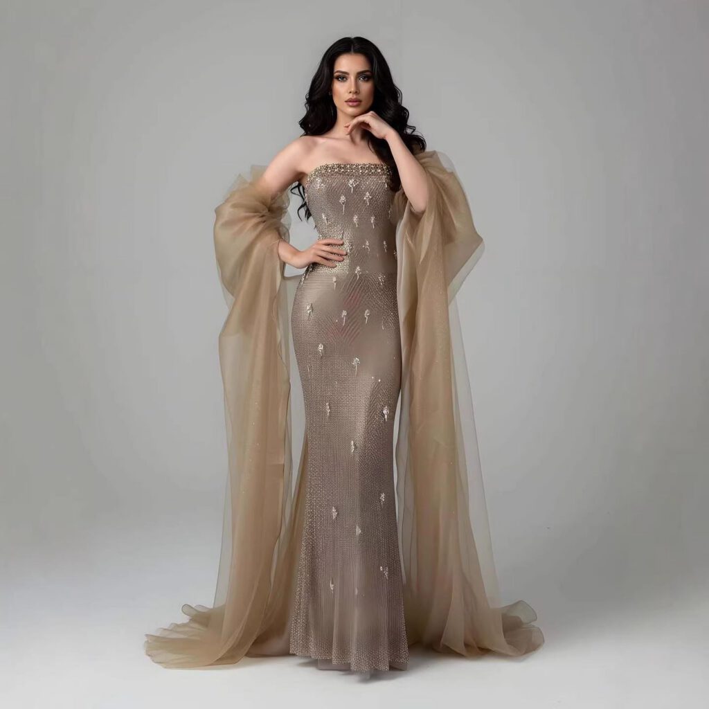Nove Dress Gold Mermaid Evening Dress