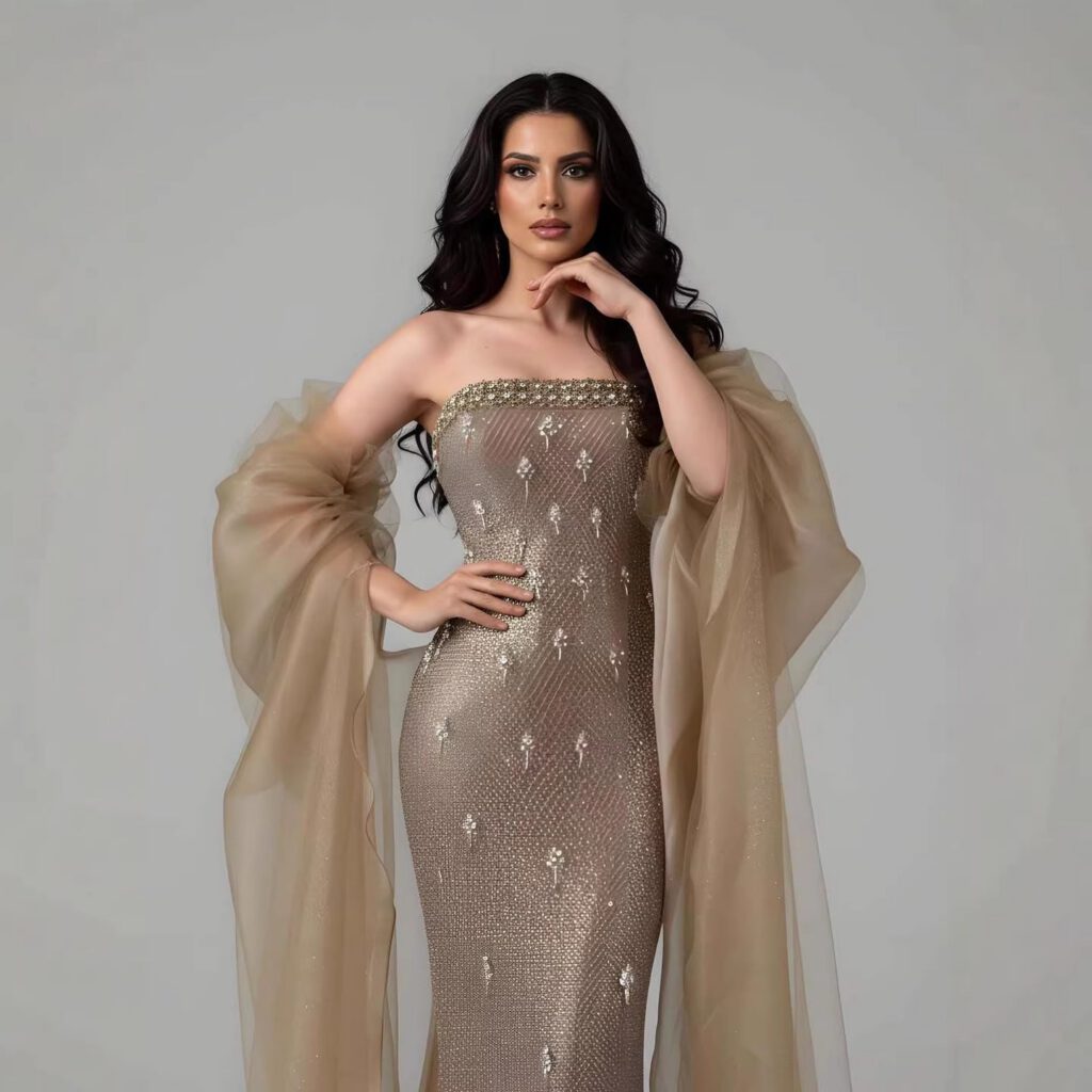 Nove Dress Gold Mermaid Evening Dress