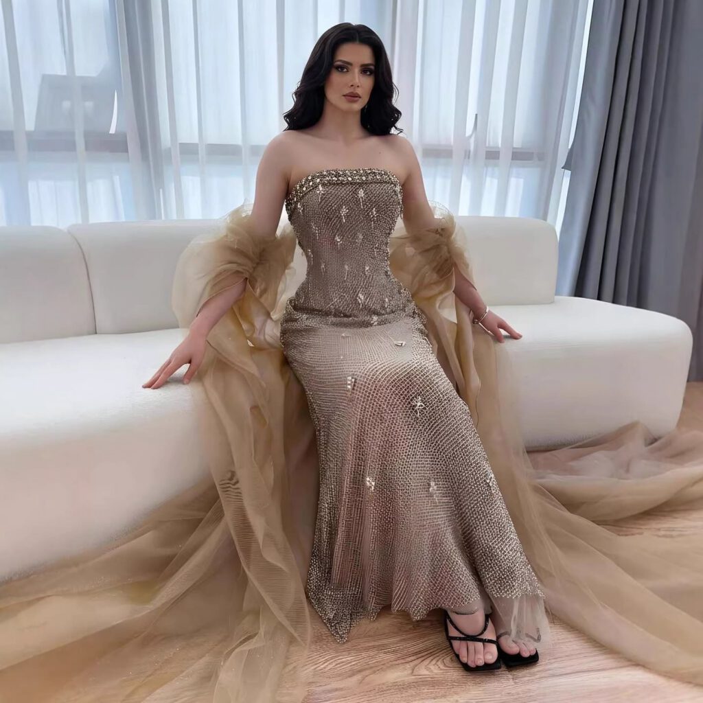 Nove Dress Gold Mermaid Evening Dress