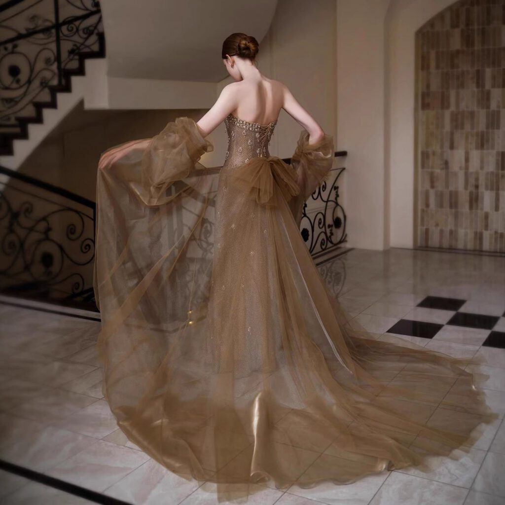 Nove Dress Gold Mermaid Evening Dress