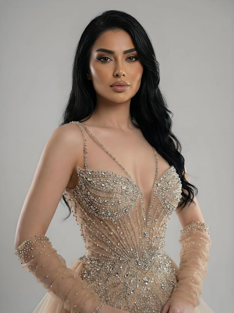 Nove Dress Green Beaded Mermaid Evening Dress - Style