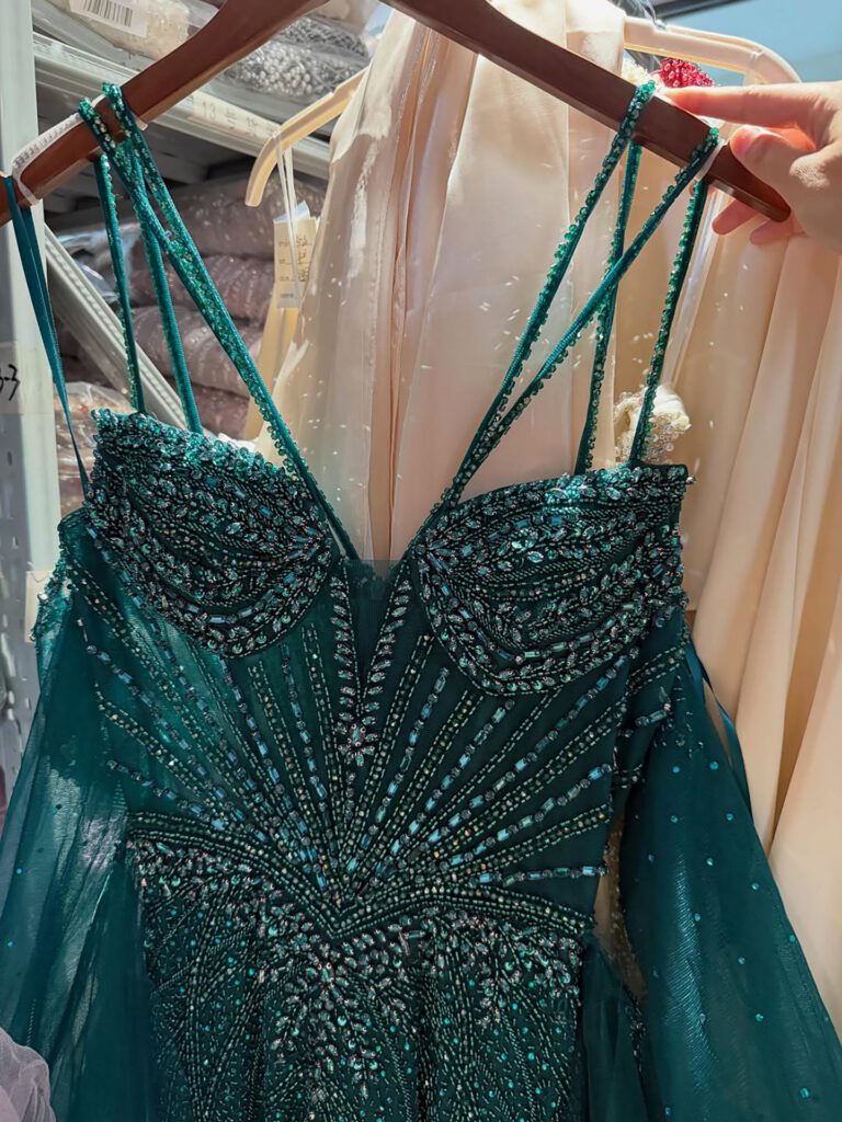Nove Dress Green Beaded Mermaid Evening Dress - Style