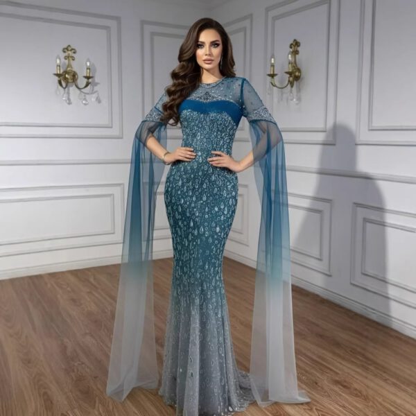 Nove Dress Green Mermaid Arabic Evening Dress 1 - Nove Dress