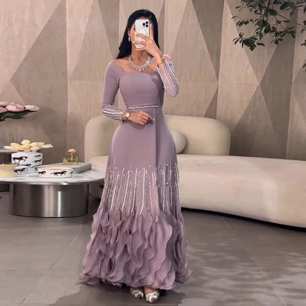 Nove Dress Lilac Arabic Evening Dress 1 - Nove Dress