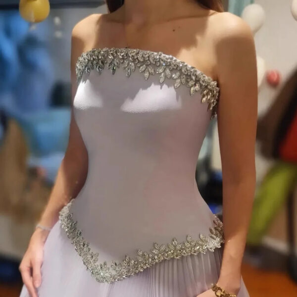 Nove Dress Lilac Beaded Evening Dress 1 - Nove Dress