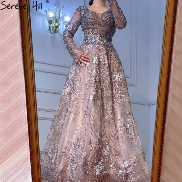 Nove Dress Long Sleeve Arabic Evening Dress 1 - Nove Dress