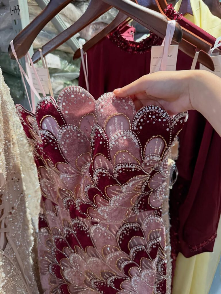 Nove Dress Pink Beaded Strapless Mermaid Evening Dress - Style