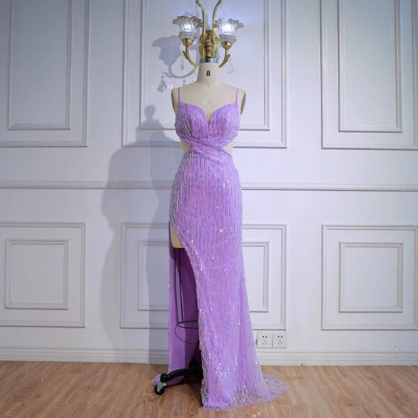 Nove Dress Purple Sparkle Prom Evening Dress 1 - Nove Dress